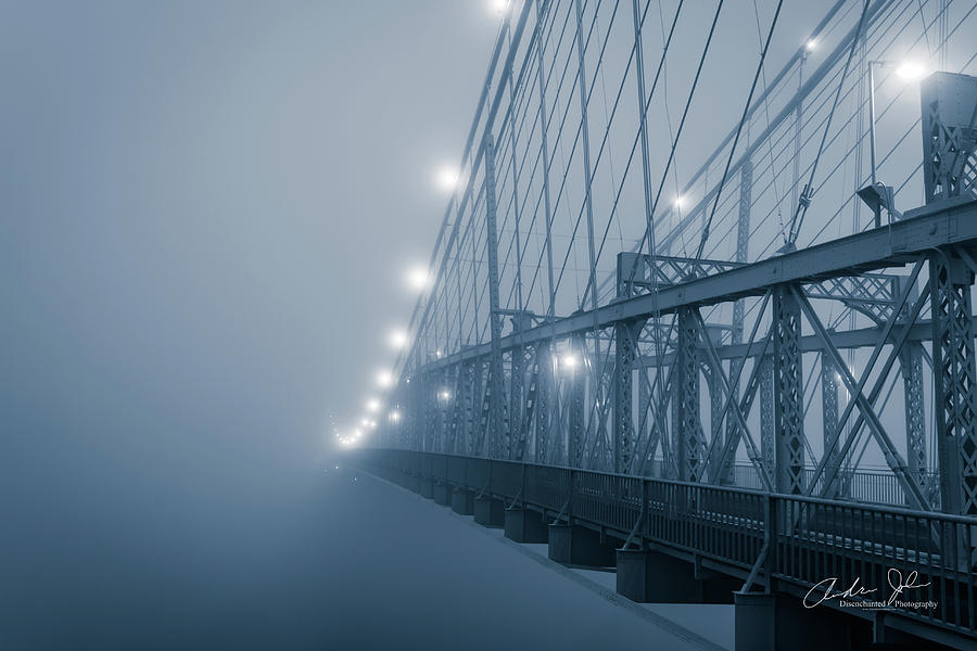Cincinnati Photograph - Blue Bridge to No Where by Andrew Johnson