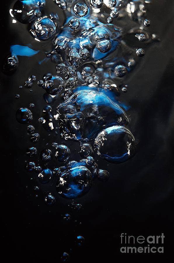 Blue Bubbles-9644 Photograph by Steve Somerville