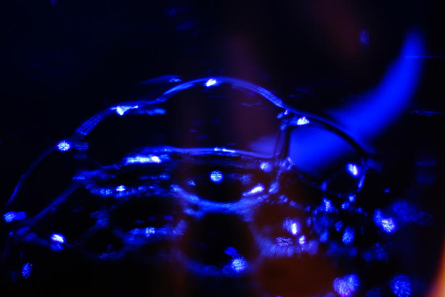 Bubbles Digital Art - Blue Bubbles by Jana Russon