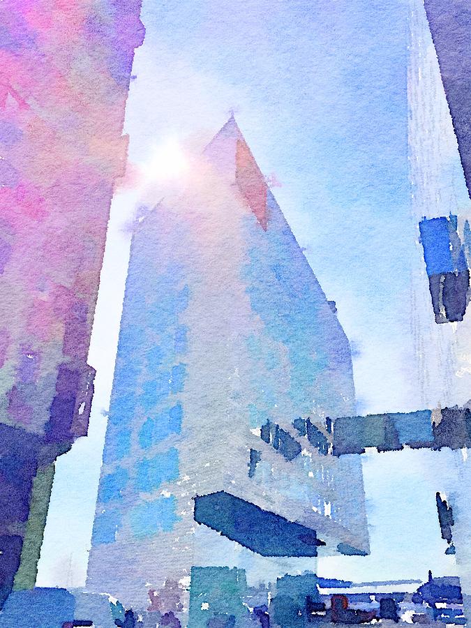 Blue Building Digital Art by Julie Waldron - Fine Art America