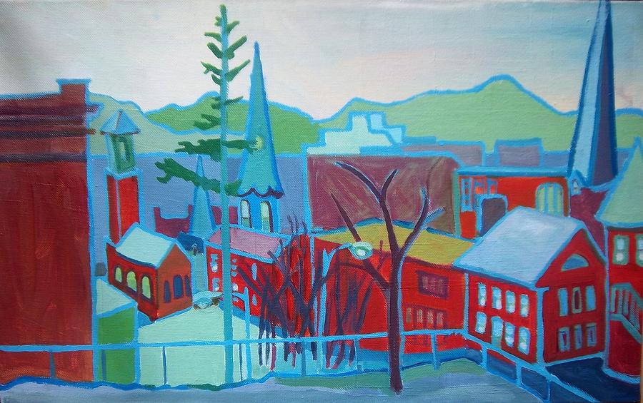 Burlington Painting - Blue Burlington by Debra Bretton Robinson Burlington Painting - Blue Burlington by Debra Bretton Robinson