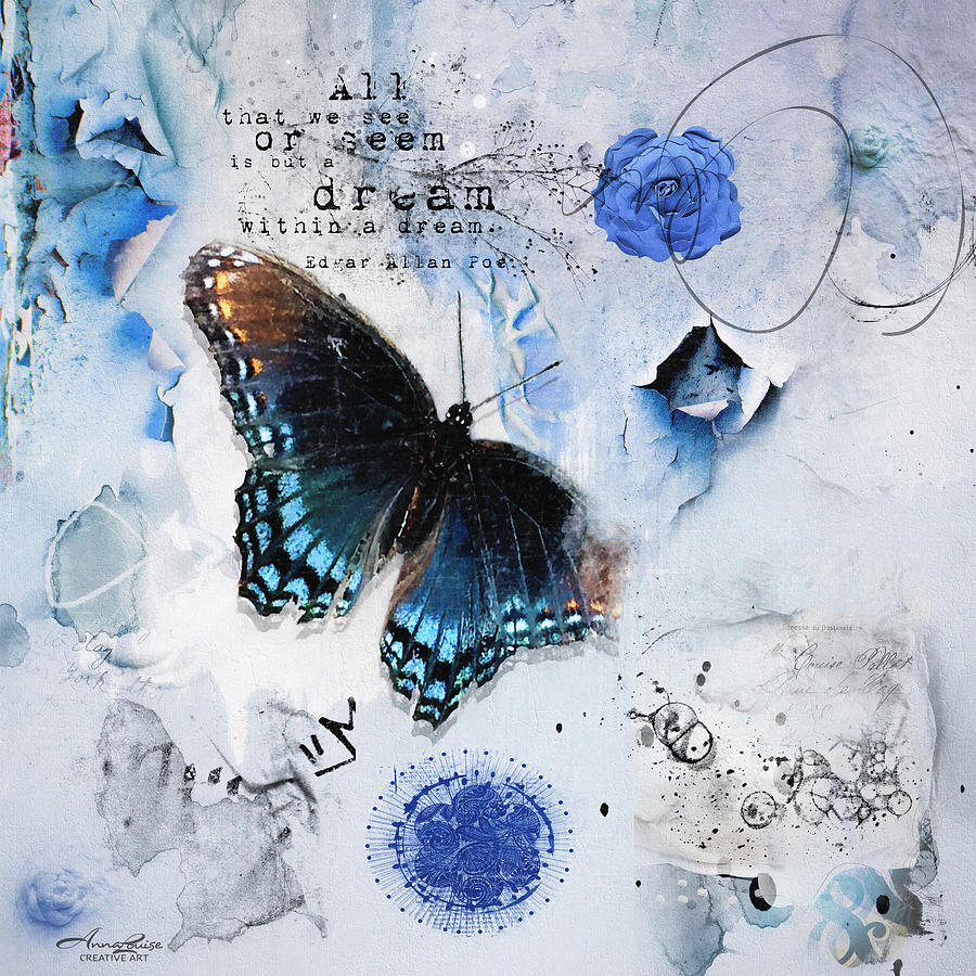 Blue Butterfly Dream Photograph by Anna Louise