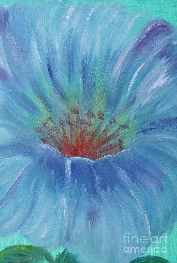 Blue By Surprise 2 Painting by Lynn Michelle