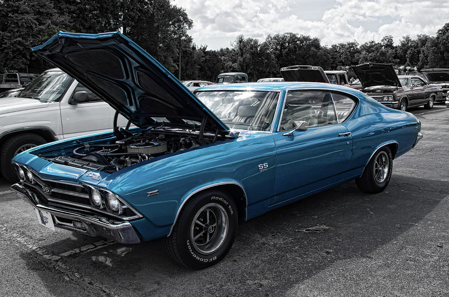Blue Chevelle SS Photograph by Sharon Popek