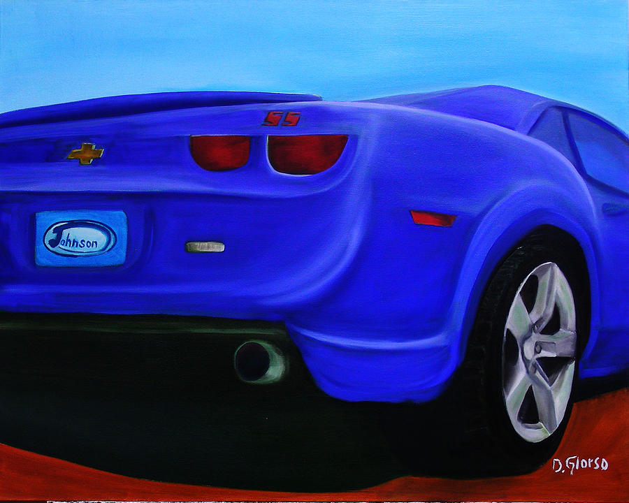 Blue Camero Painting by Dean Glorso