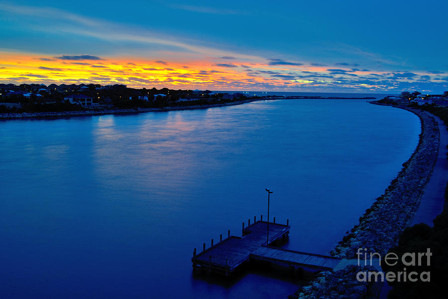 Sunset Photograph - Blue Cannel by Dennis Wat