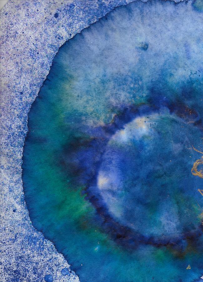 Blue Cell Mixed Media by Jan Pellizzer