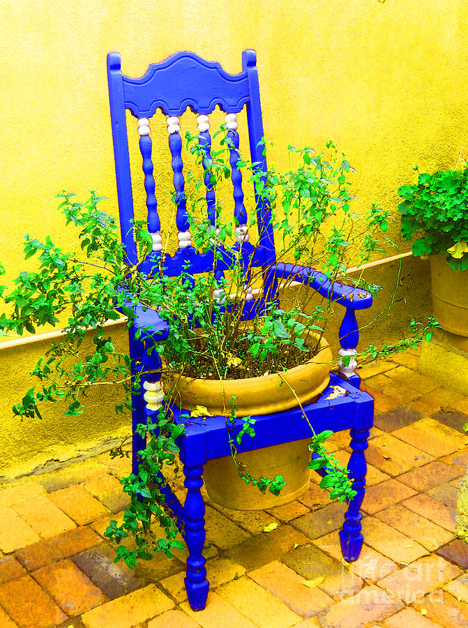 	Blue Chair				 Digital Art by Ann Johndro-Collins