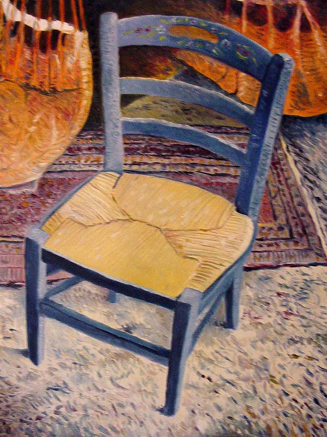 Vincent Van Gogh Painting - Blue Chair Provence France 2004 by Enver Larney
