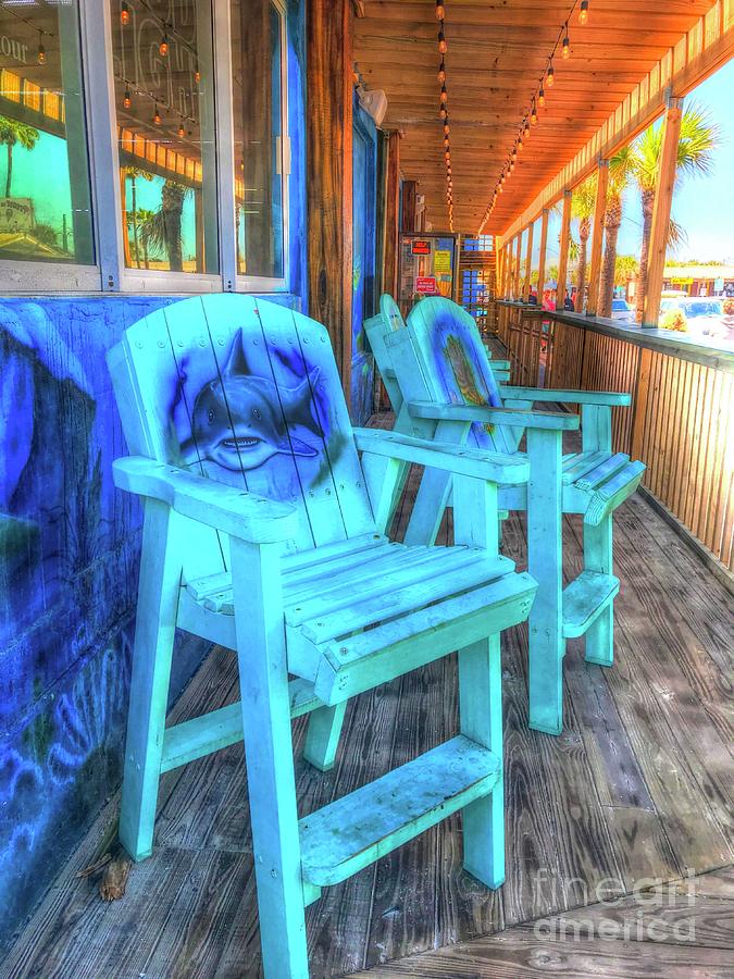Blue Chairs Photograph by Debbi Granruth