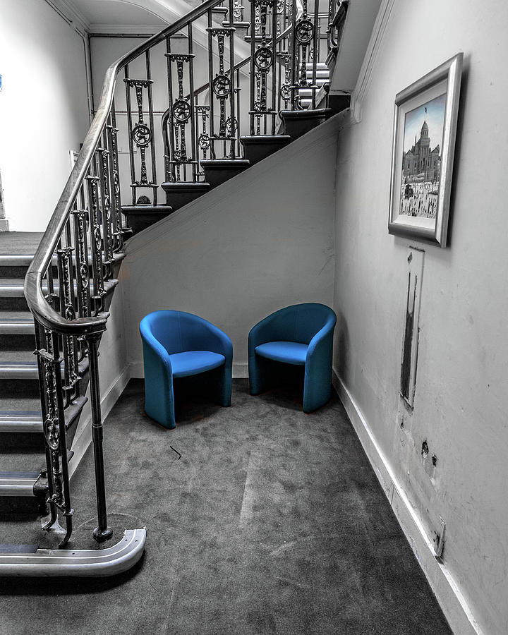 Blue Chairs Photograph by W Chris Fooshee