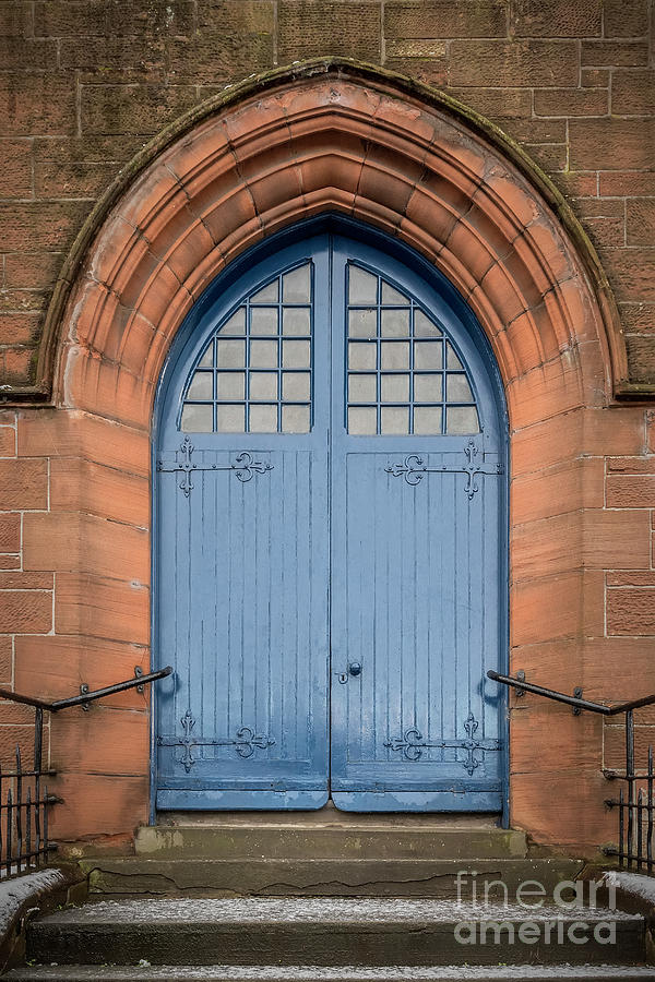 Blue Church Doors Photograph by Antony McAulay