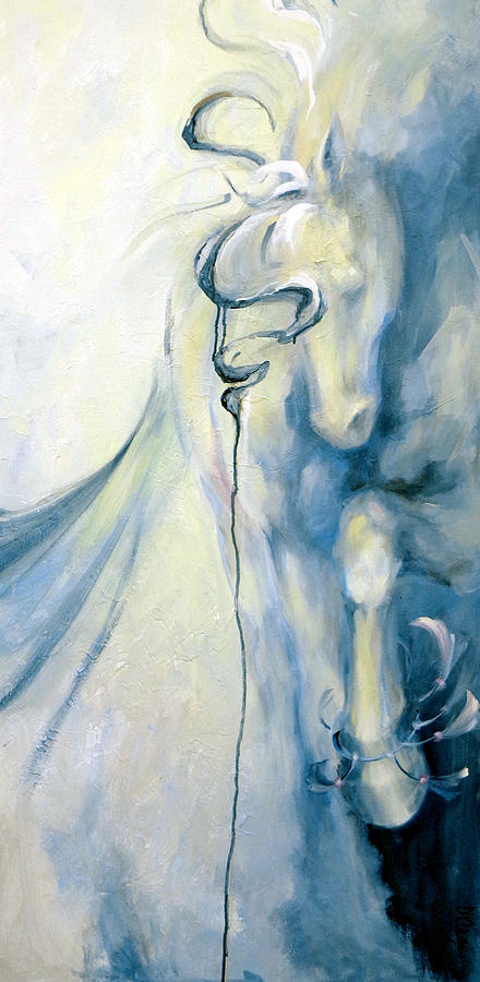 Blue Circus Pony 2 Painting by Dina Dargo