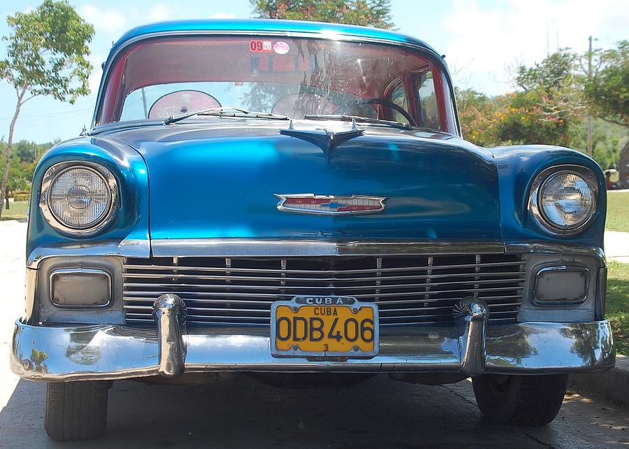 Blue Classic Havana Car Photograph by John Hughes