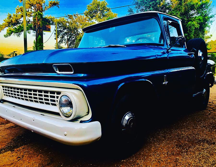 Blue Classic Pickup Photograph