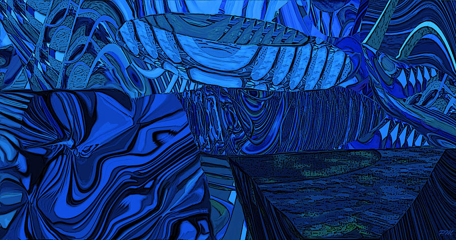 Blue Cocoon Digital Art by Phillip Mossbarger