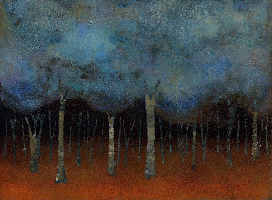 Blue Copse Painting by Fred Chuang
