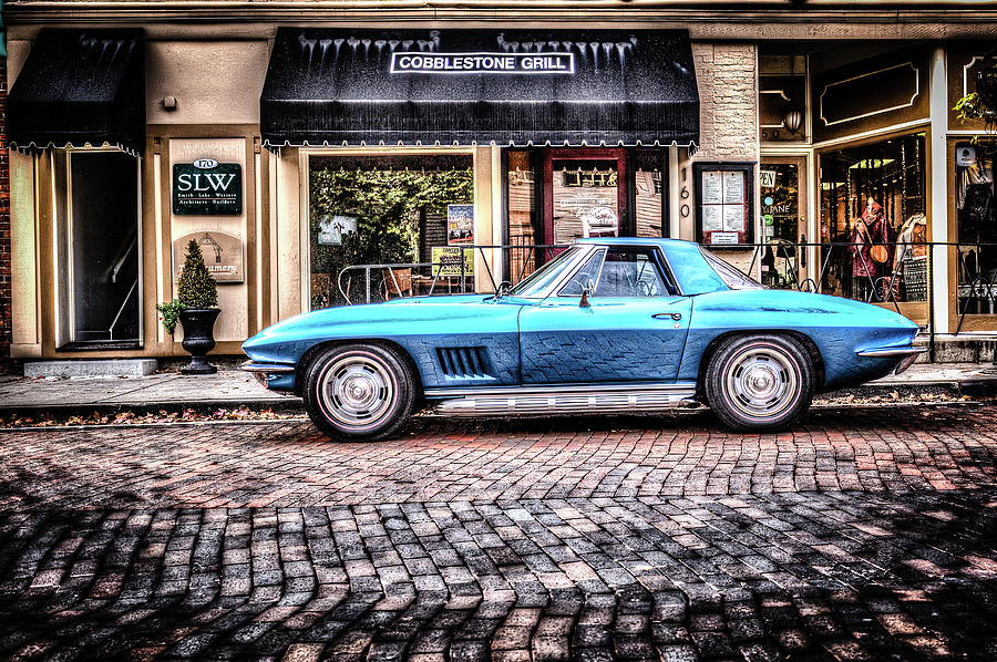 Blue Corvette Photograph by Wade Brooks