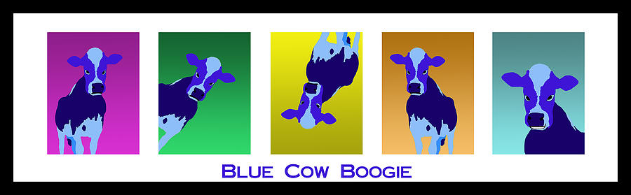 Blue Cow Boogie Photograph by Mitch Spence