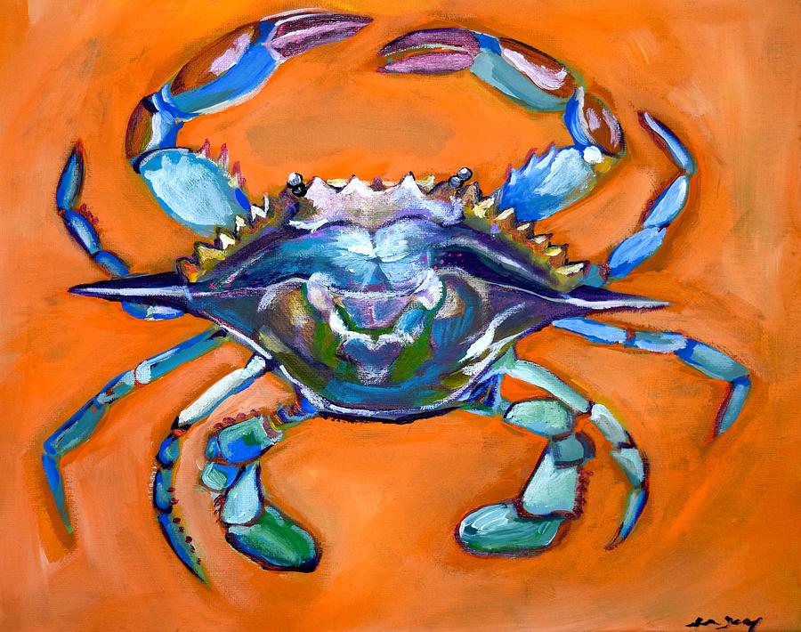 Blue crab Painting by Anne Seay
