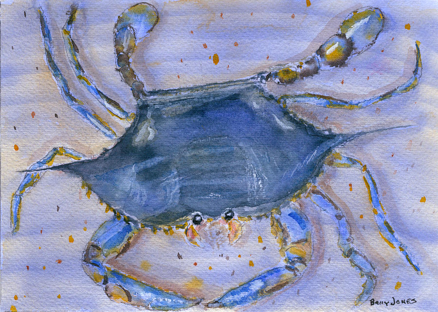 Wildlife Painting - Blue Crab by Barry Jones