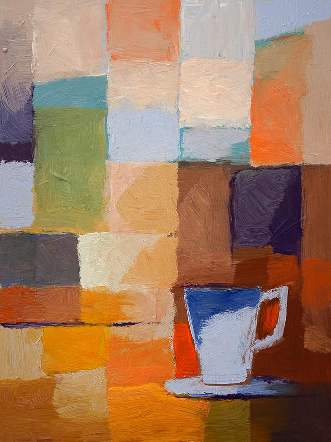 Blue Cup Painting by Lutz Baar