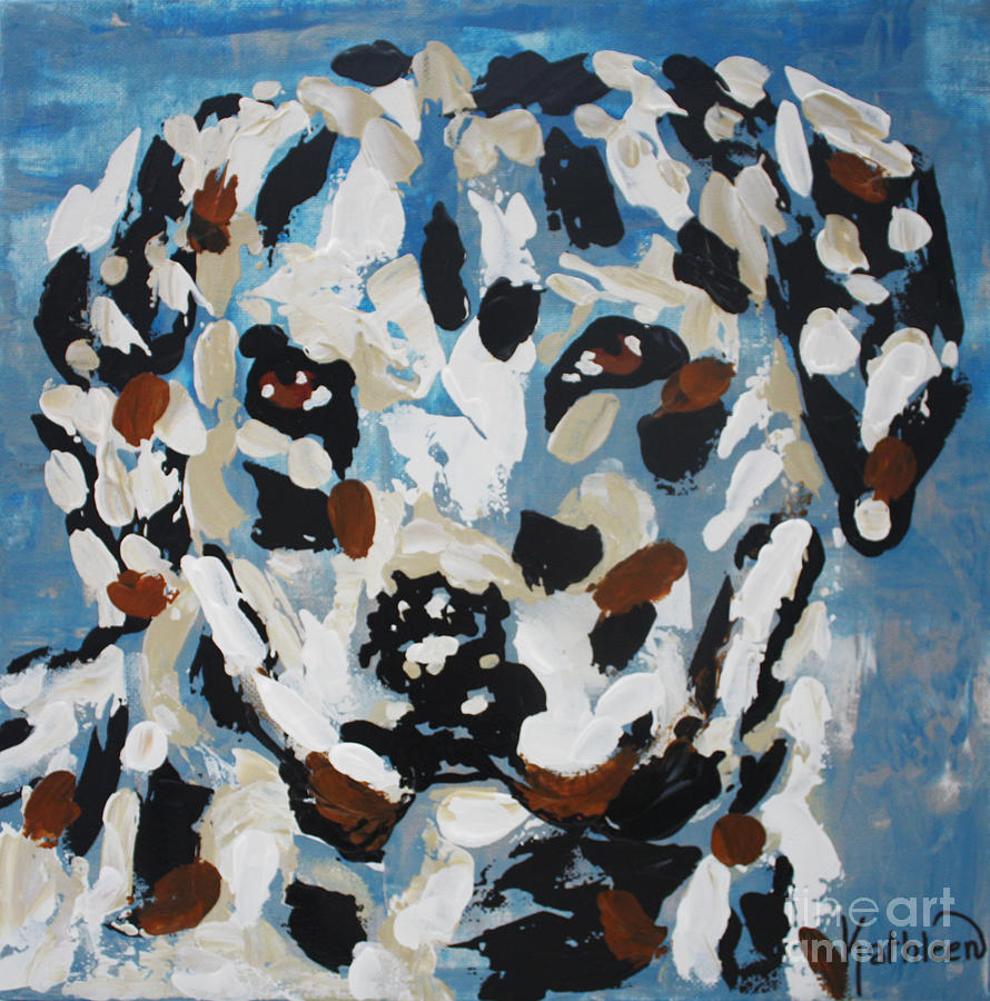 Blue Dalmatian Painting