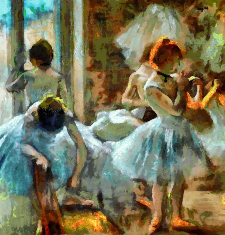 Edgar Degas Blue Dancers 
