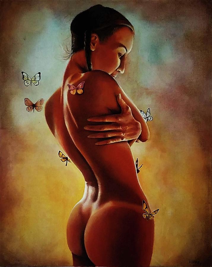 Fantasy Painting - Blue by DC Houle Fantasy Painting - Blue by DC Houle