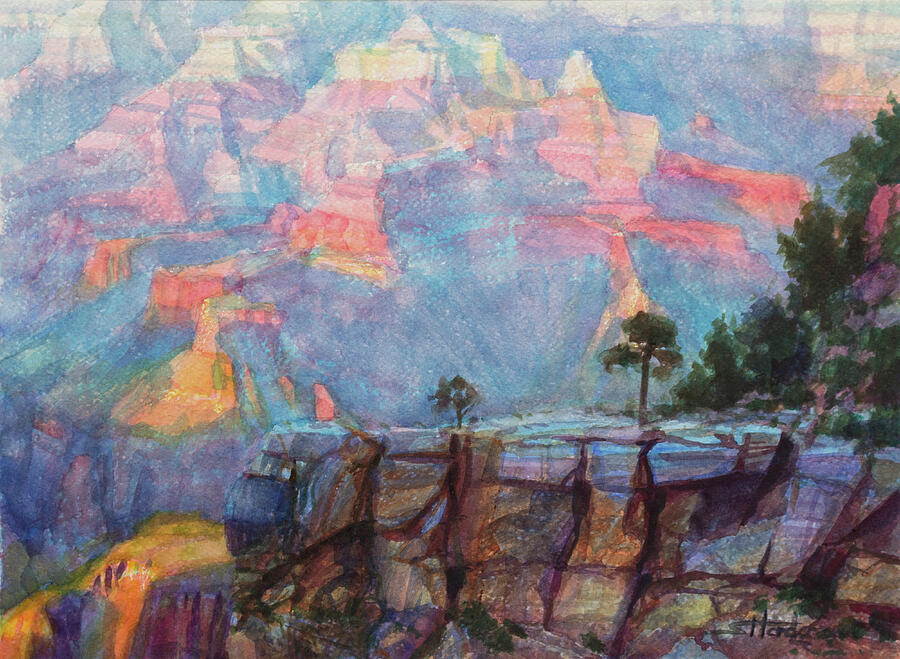 Grand Canyon National Park Painting - Blue Depths by Steve Henderson