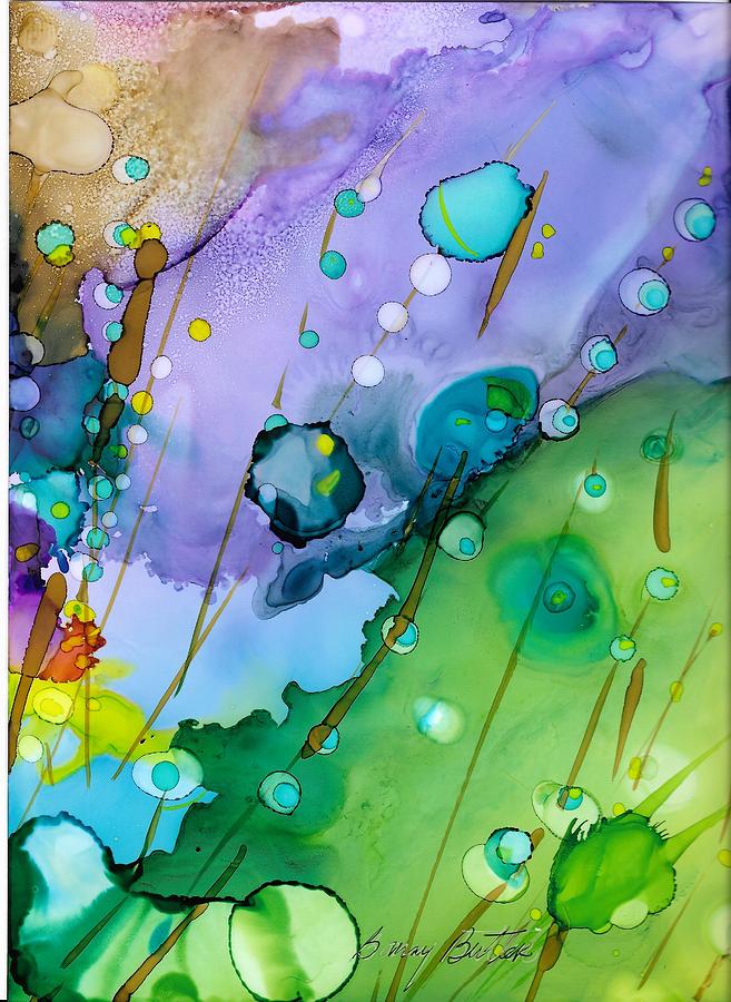 Blue Dew Painting by Bonny Butler