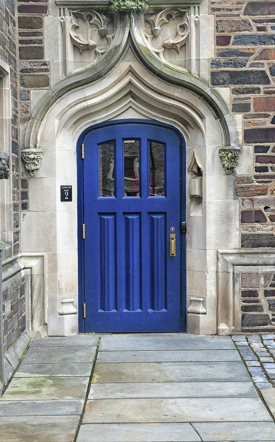 Blue Door At Princeton University Photograph by Dave Mills