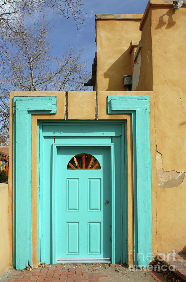 Blue Door In Albuquerque Photograph
