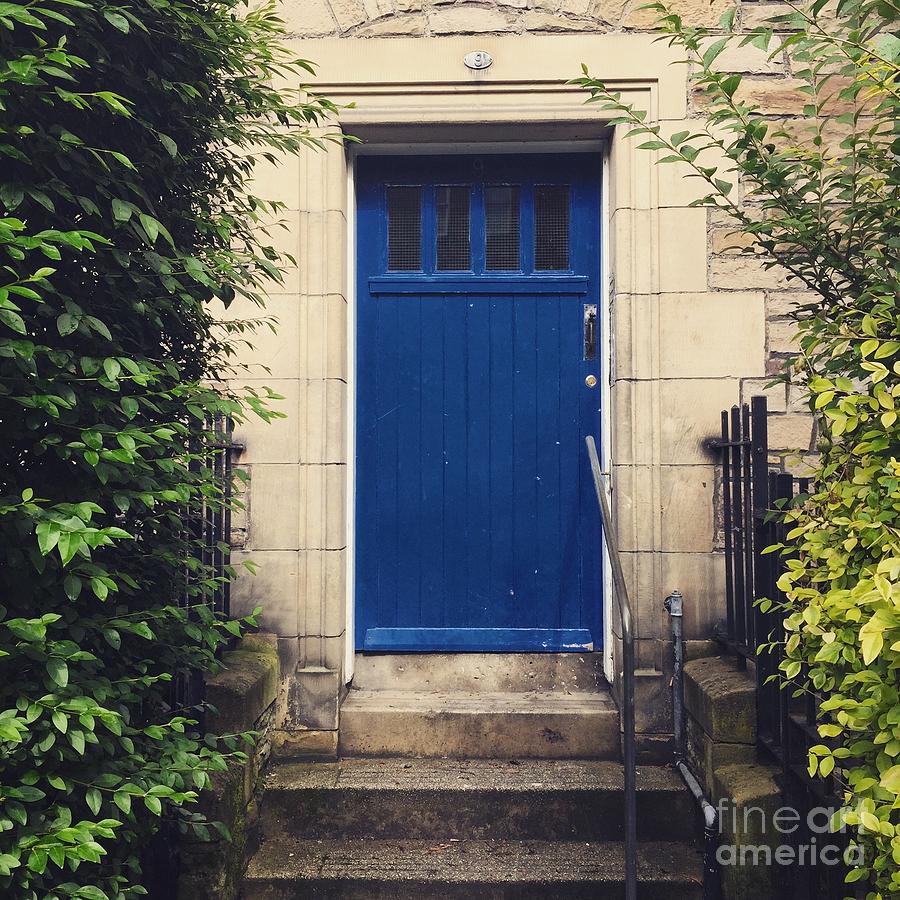 Blue Door in Ivy Photograph by Suzanne Lorenz