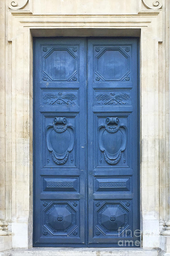 Blue Door in Paris Photograph by Ivy Ho