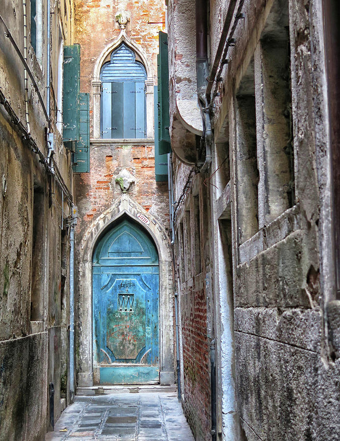 Blue Door in Venice Photograph by Dave Mills