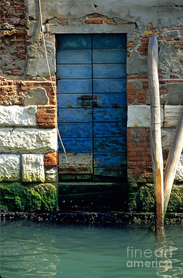Venice Photograph - Blue Door in Venice by Michael Henderson Venice Photograph - Blue Door in Venice by Michael Henderson