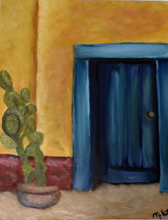 Blue Door Painting