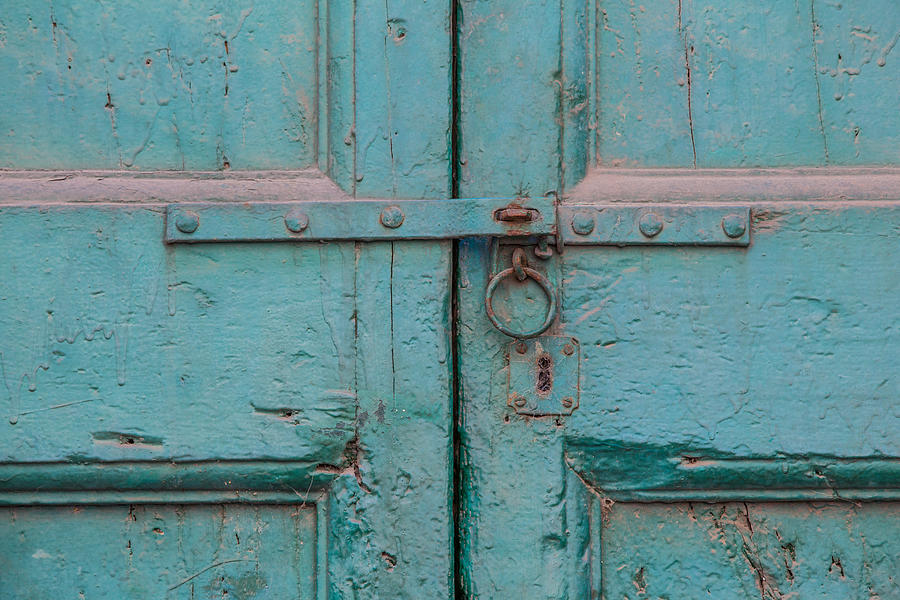 Blue Door of Cortona Photograph by David Letts