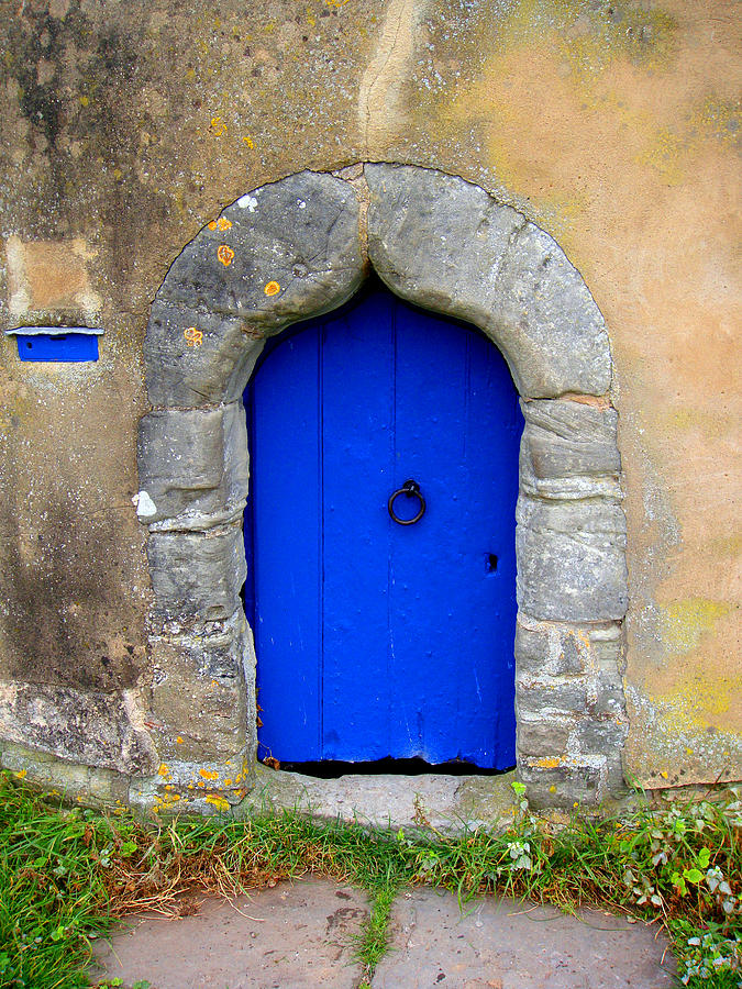 Door Photograph - Blue Door by Roberto Alamino