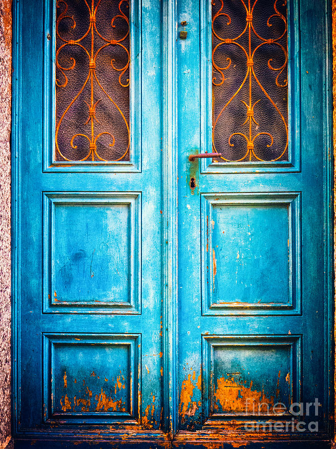 Blue door Photograph by Silvia Ganora