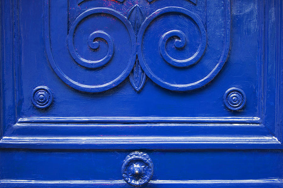 Blue Door Swirls Photograph by Art Block Collections