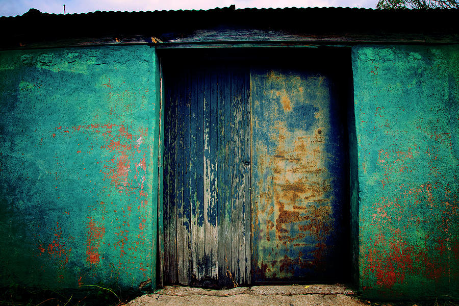 Blue Doors Blue Walls Photograph by Toni Hopper