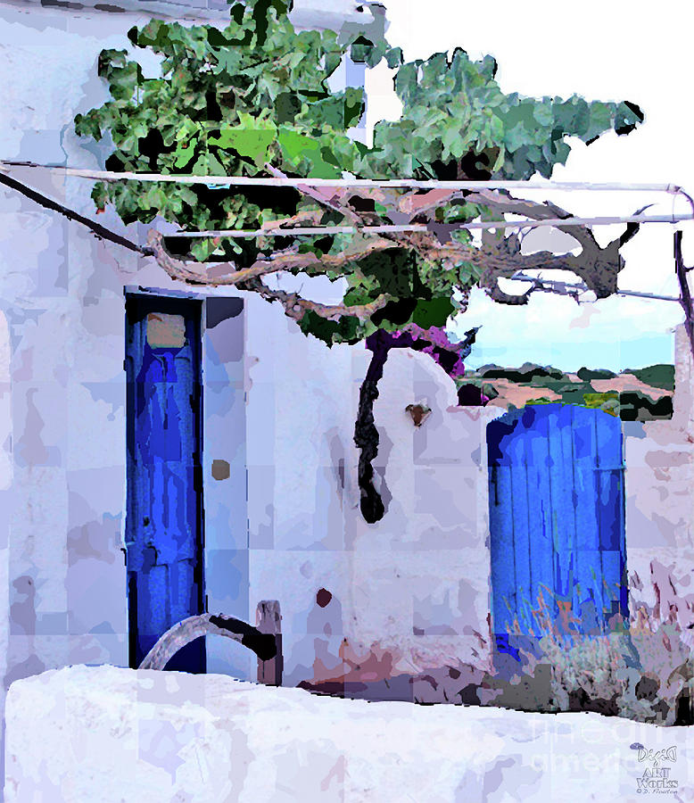 Blue Doors Menorca Photograph by Dee Flouton