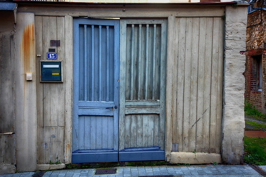 Blue Doors Honfleur France Photograph by Hugh Smith