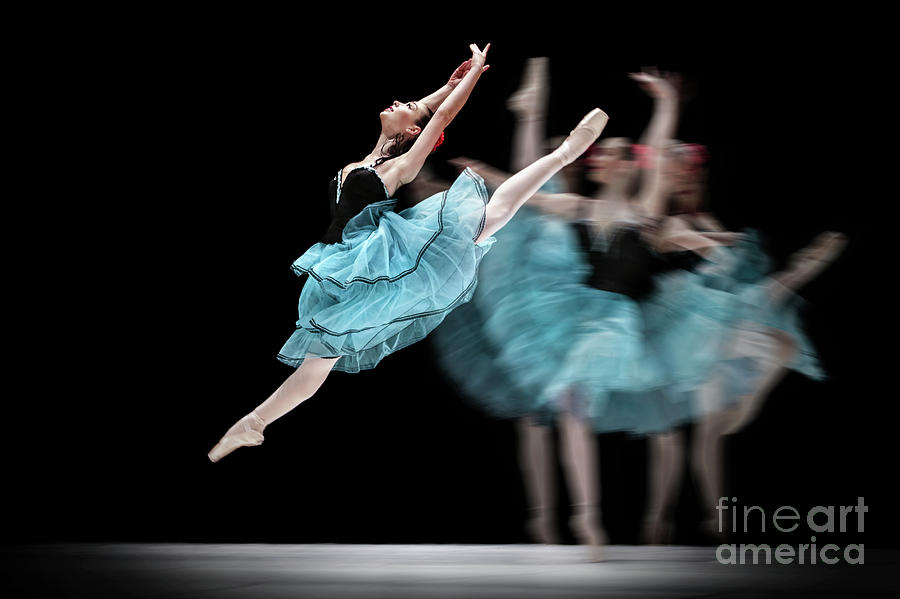 Blue dress dance Photograph by Dimitar Hristov
