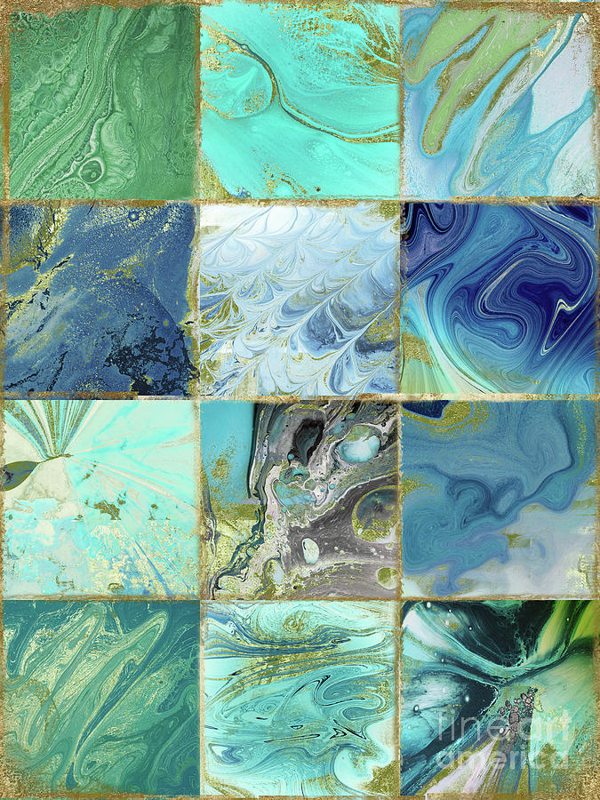 Blue Earth Painting by Mindy Sommers