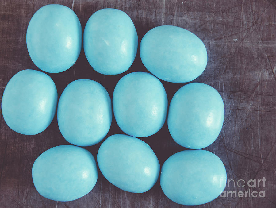 Blue Easter Eggs  Photograph by Andrea Anderegg