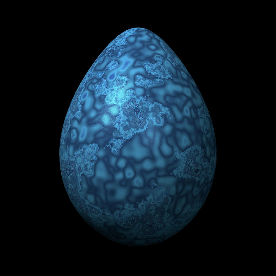 Blue Egg Digital Art by Hakon Soreide
