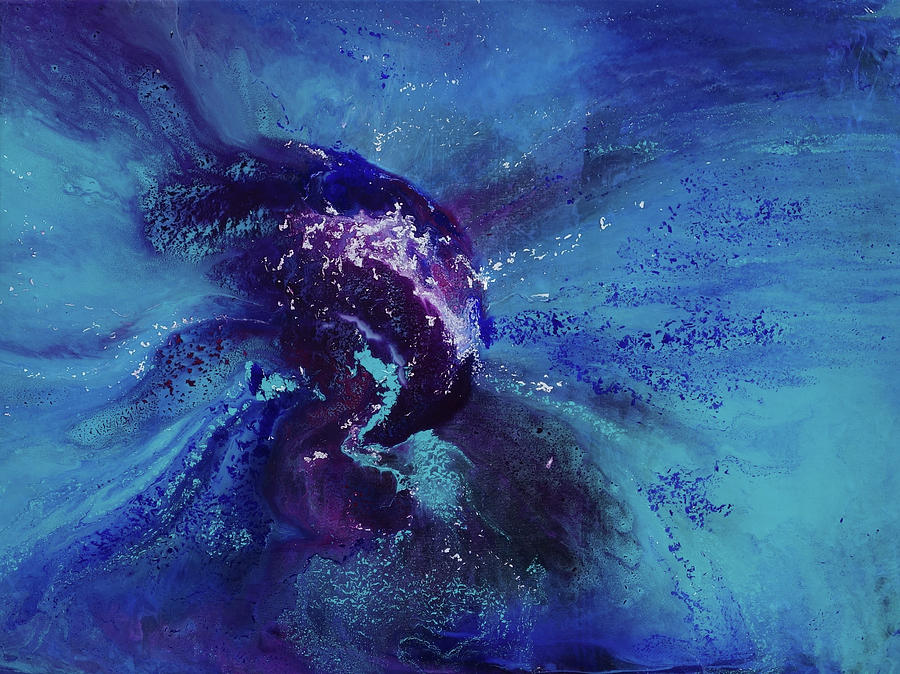 Blue Euphoria Painting by Jenny Handel | Fine Art America